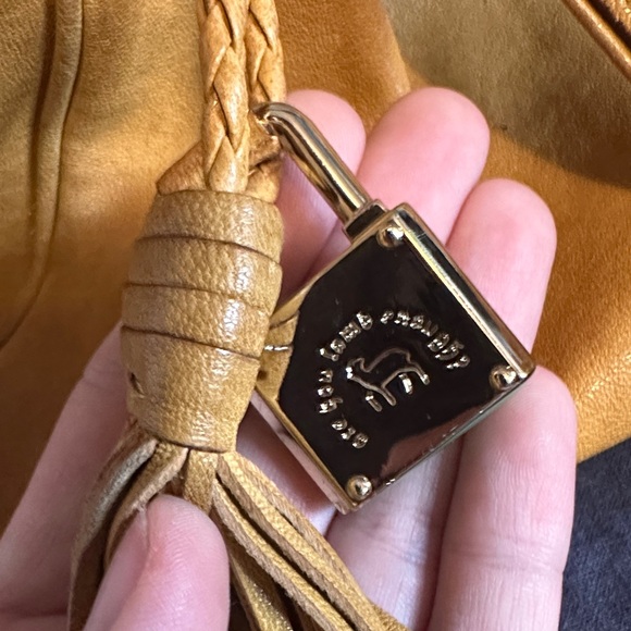 L.A.M.B. Tan Leather Bowler Bag - Picture 3 of 7